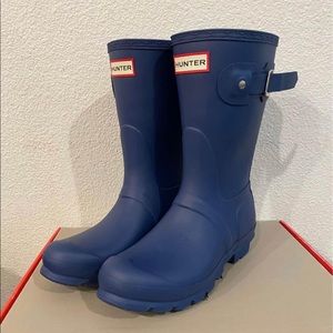 Blue Hunter Rain Boots size 7